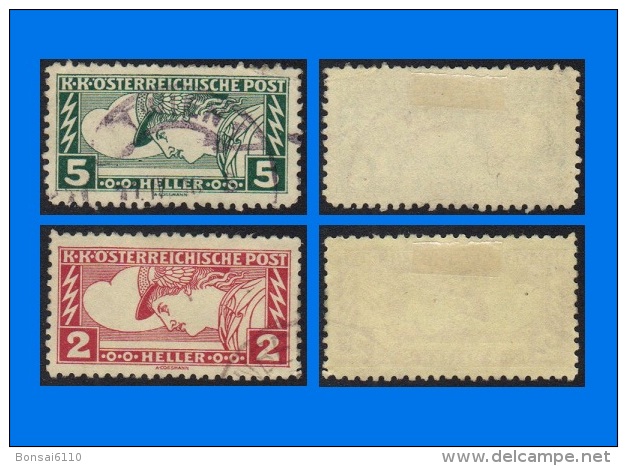 AT 1917, Mercury, Set Of 2 Perforate Stamps (for Express), VFU (Lot 1) - Periódicos