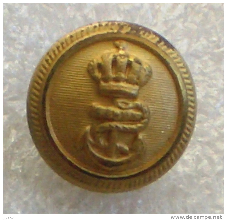 YUGOSLAVIA KINGDOM ROYAL NAVY Button By Radonić, Dubrovnik * Marine Bouton Marina Yougoslavie Jugoslawien Jugoslavia - Schiffe