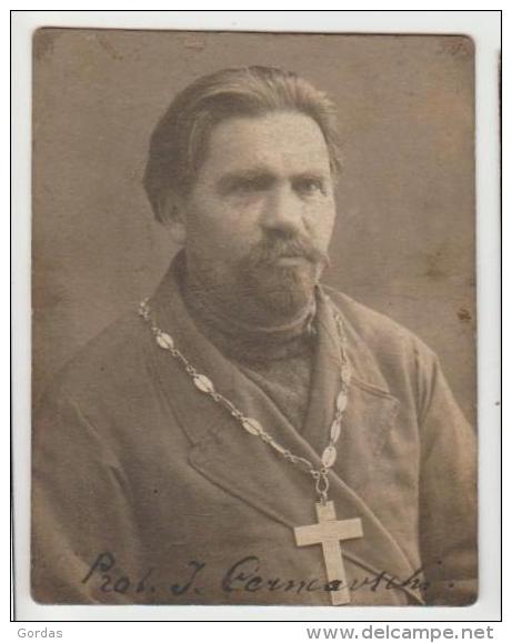 Moldova - Soroca - Lipnic - Ortodox Priest Cerneavschi Ioan - Preot Ortodox - His. Romania - Old Photo 67x87mm - Moldavie