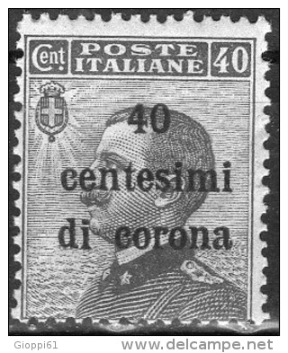 1919 Emissioni Generali - F.lli D´Italia Del 1901-18 Soprastampati In Centesimi Di Corona 40 C - Other & Unclassified
