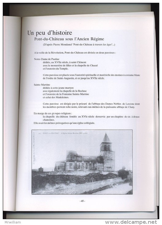 Association Des Amis Du Vieux PONT-DU-CHATEAU 63, 1995- Bulletin N° 26 - Auvergne