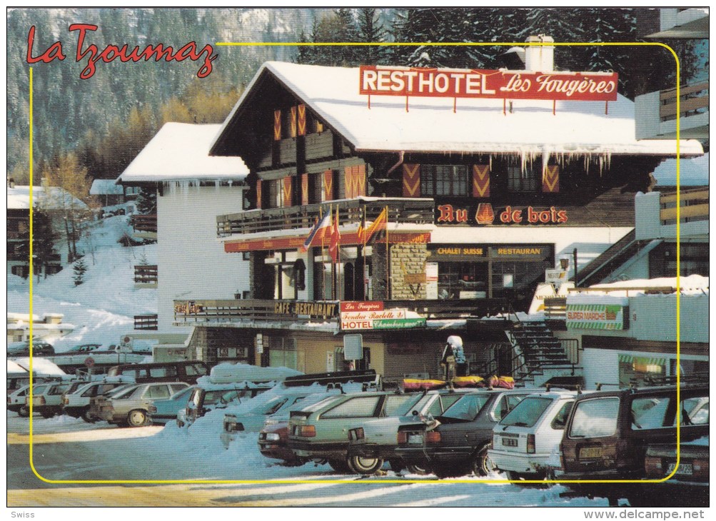 LA TZOUMAZ, MAYENS DE RIDDES,  HOSTELLERIE LES FOUGÉRES CARS AUTO'S - Riddes