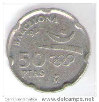 SPAGNA 50 PESETAS 1992 BARCELONA OLIMPIADI - 50 Peseta