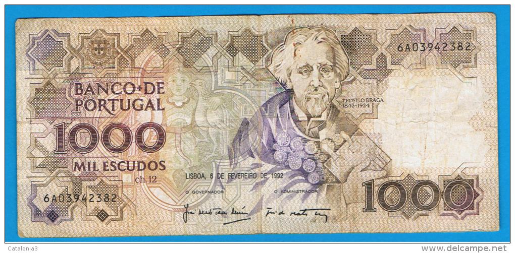 PORTUGAL -  1000 Escudos 1992  Circulado  P-181 - Portugal