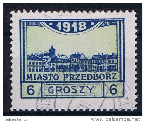 Poland Local Issues 1917 Przedbórz, Mi 5 Type 2, Signed Used, Perfo 11,5 - Oblitérés