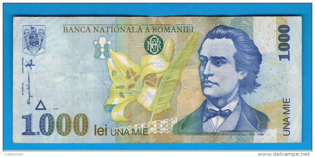 RUMANIA  - 1000 Lei 1998 Circulado  P-106 - Romania