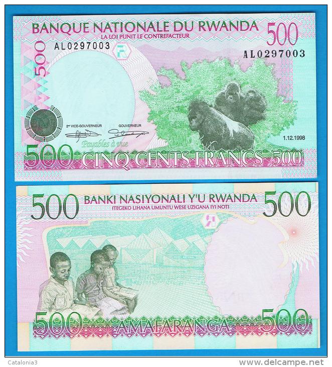 RWANDA - 500 Franc 1998 SC  P-26 - Rwanda
