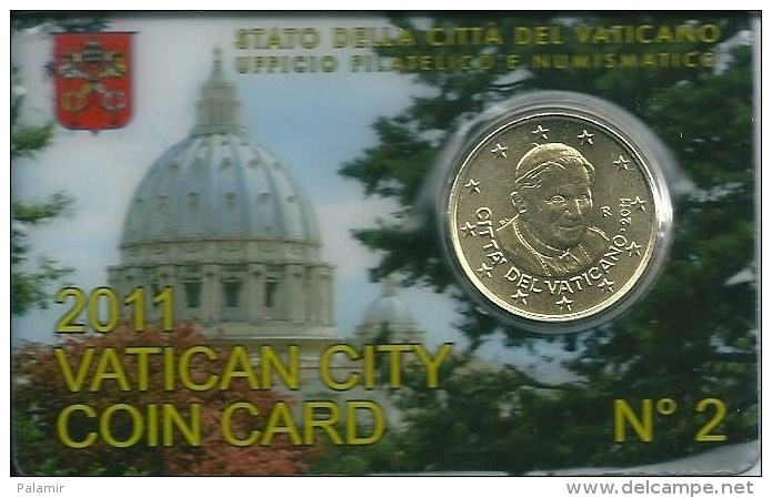 Vatican 50 Cent. Coincard 2011 - Vaticaanstad