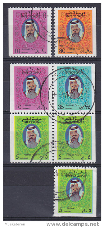 Qatar 1977 Mi. A-D 727 Scheich Khalifa Bin Hamad From Booklet Markenheftchen !! - Qatar