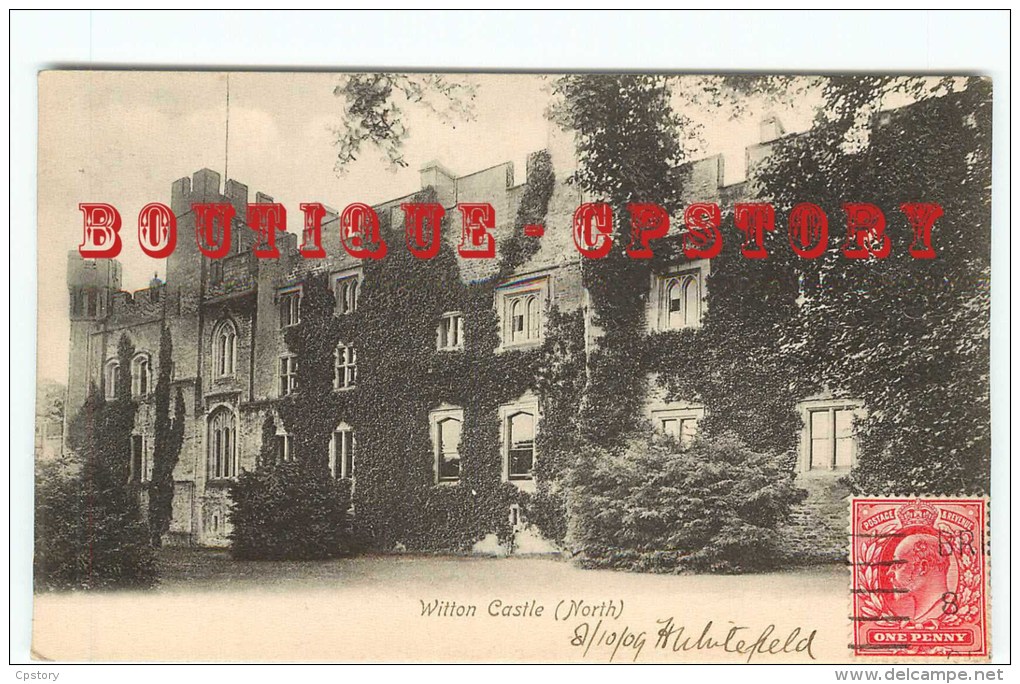 ECOSSE - WITTON Castle - Scotland - Postcard Voyagée 1909 - Angus