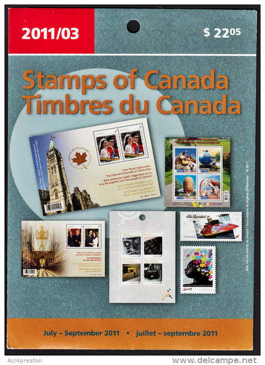 O0023 CANADA 2011, 2011-03 Stamp Pack Complete, Unopened. - Jahressätze Der Kanad. Post