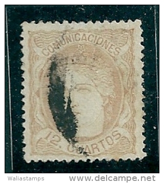 Spain 1870 Edifil 113 SG 181 Used - Usados