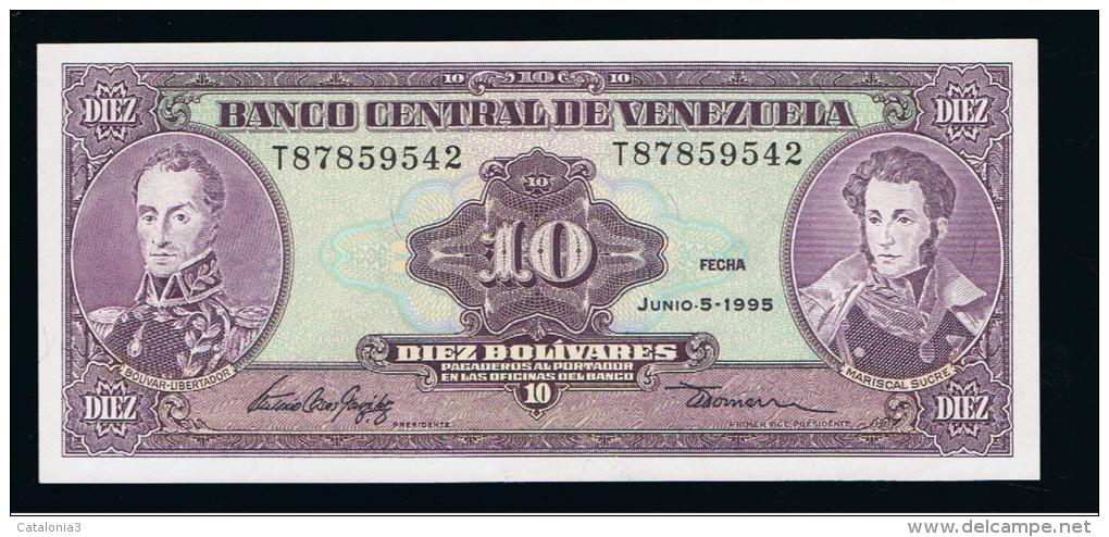 VENEZUELA -  10  Bolivares 1995 SC    P-61 - Venezuela