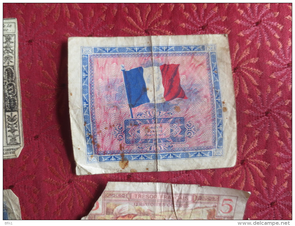 FRANCE - ASSIGNAT DE 15-SOLS - 2 FRS 1944- 10 FRS 1944- 5 FRS TRESOR FRANCAIS - VOIR PHOTOS - Andere & Zonder Classificatie