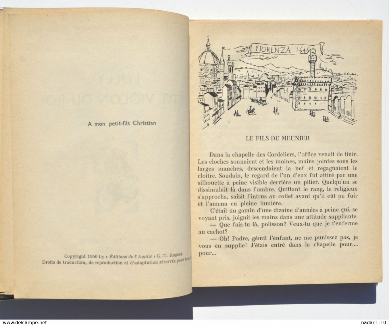 Enfantina / PIERRE PROBST - LULLY, PETIT VIOLON DU ROI - EO 1950, Editions De L'Amitié - Bibliotheque De L'Amitie