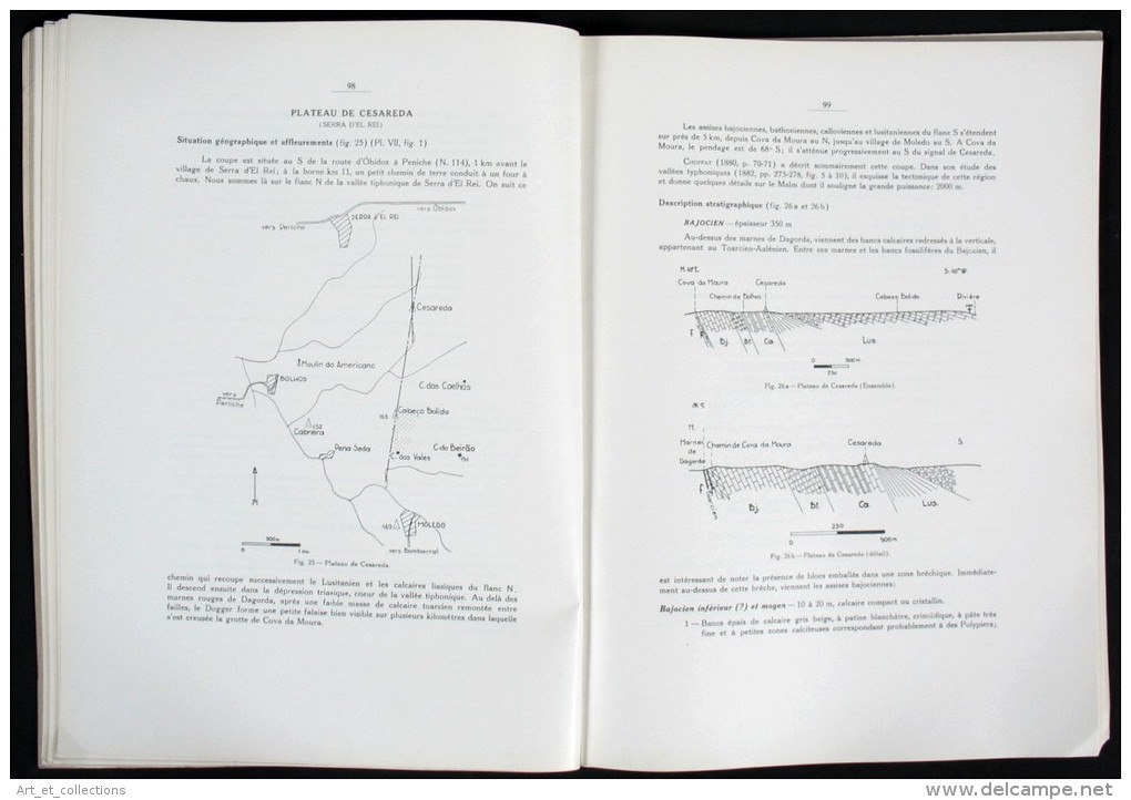 Études Stratigraphiques sur le DOGGER et le MALM Inférieur du Portugal du Nord du Tage / Lisbonne 1961