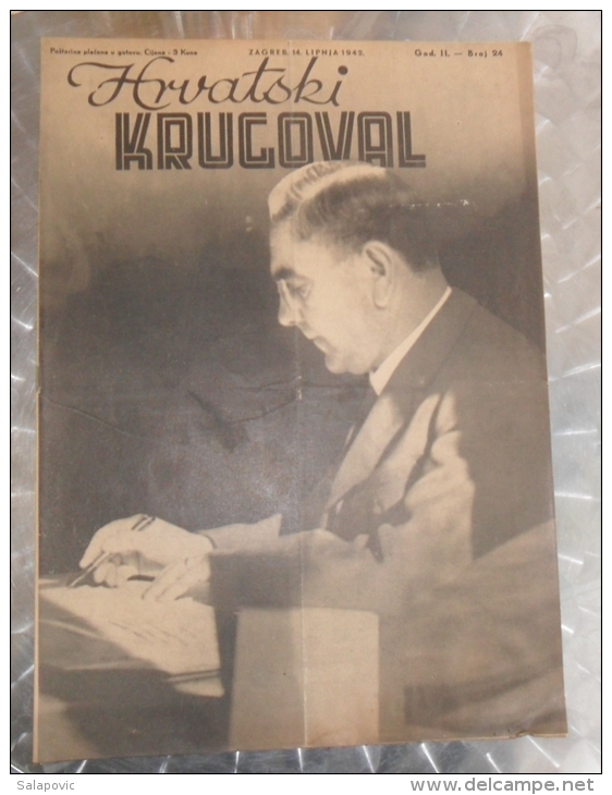 HRVATSKI KRUGOVAL, NDH BROJ 24 1942 - Other & Unclassified