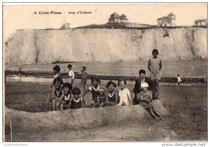 Criel Sur Mer   76  Plage  Jeux D'enfants - Criel Sur Mer