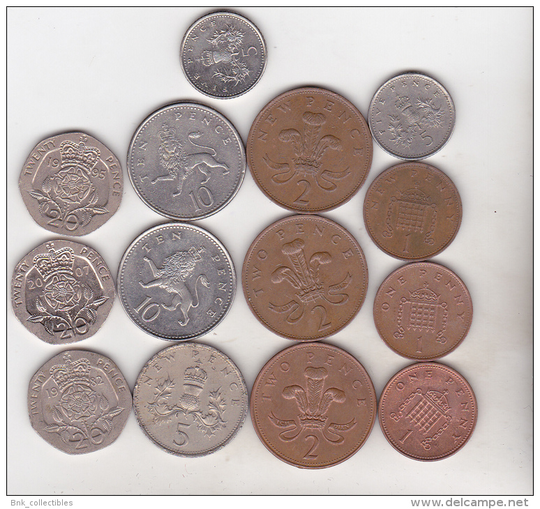 Great Britain - 14 Coins Set - Sonstige & Ohne Zuordnung
