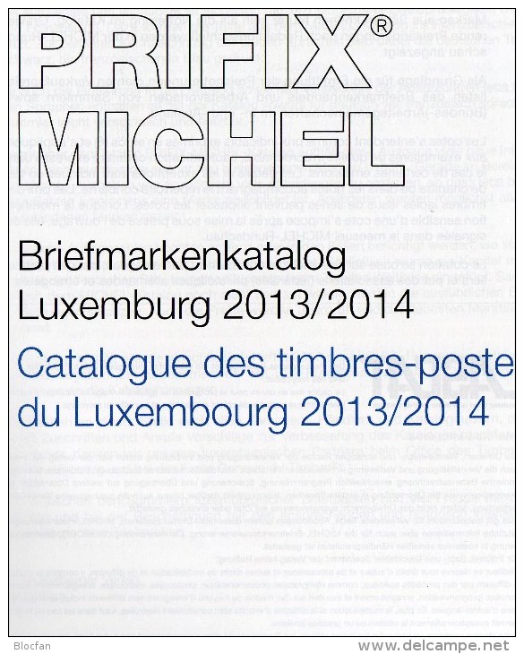 PRIFIX Michel 2014 Neu 25€ Briefmarken Spezial Katalog Luxemburg: ATM MH Dienst Porto Besetzungen In Deutsch-französisch - Lussemburgo