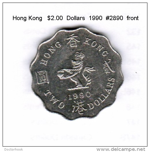 HONG KONG    $2.00  DOLLARS  1990  (KM # 60) - Hongkong