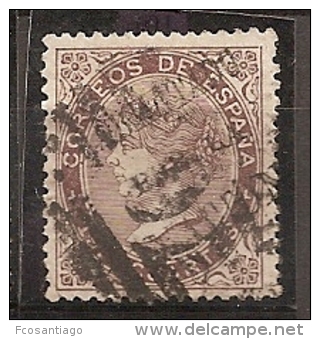 ESPAÑA 1868 - Edifil #101 Gobierno Provisional/Valladolid - VFU - Gebraucht