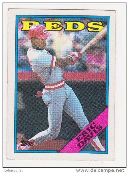 4cartes De Baseball "Topps " Reds : Buddy Bell-Denny Rasmussen-Eric Davis-Ted Power - Autres & Non Classés