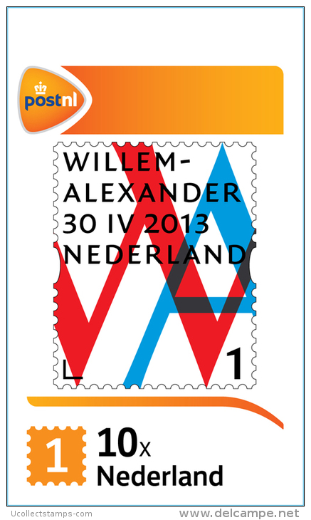 Nederland  2012 Kroning Kon. Willem-Alexander Booklet  Op Gewoon Papier !! Reprint On Normal Paper  Postfris/mnh/neuf - Ongebruikt