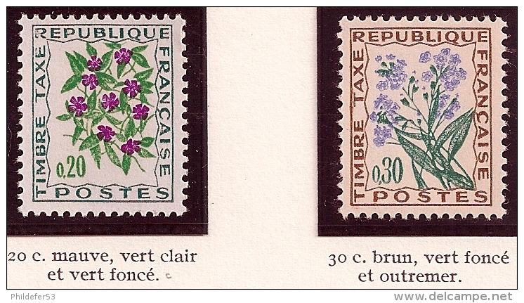 Timbres Taxe Lot 8 Timbres Neufs 1964-71  Y&T N° 95 à 102 - Other & Unclassified