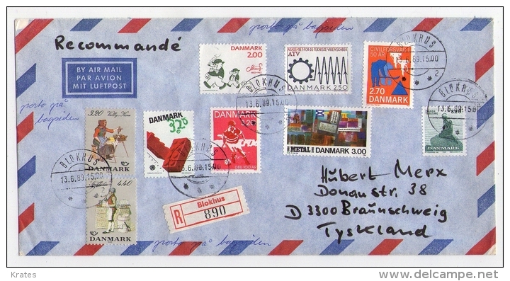 Old Letter - Denmark, Danmark - Poste Aérienne