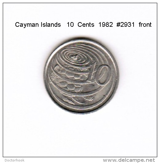 CAYMAN ISLANDS    10  CENTS  1982  (KM # 3) - Kaimaninseln