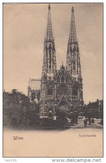 CPA VIENNA- VOTIVE CHURCH - Churches