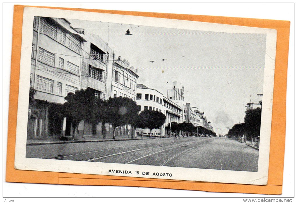 Avenida 15 De Agosto Belem Para Old Postcard - Belém