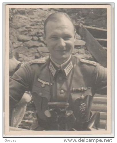 Moldova - Bessarabia - Historical Romania - Basarabia - WW2 - German Nazi Officer - Old Photo 63x72mm - Moldavie