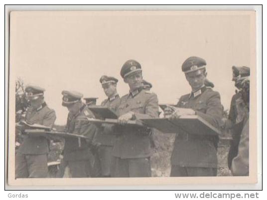 Moldova - Bessarabia - Historical Romania - Basarabia - WW2 East Front - German Nazi Officers - Old Photo 85x60mm - Moldavie