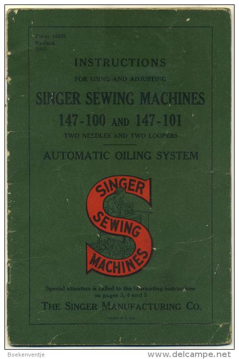 Singer Sewing Machines 147 - 100 And 147 - 101 - Materiaal En Toebehoren