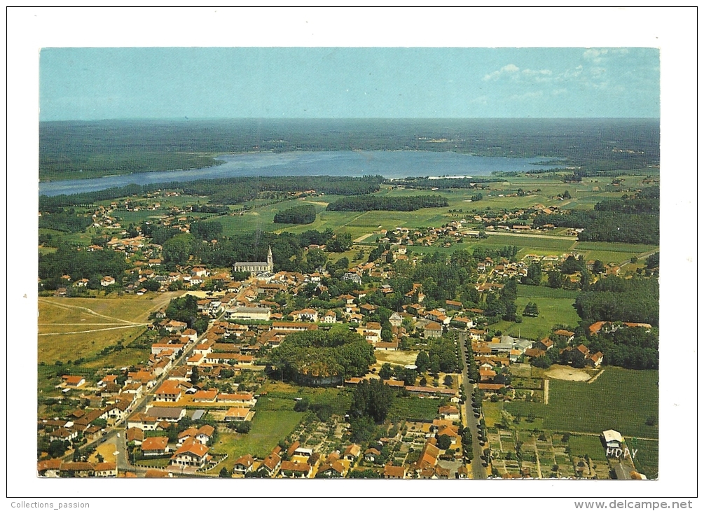 Cp, 40, Soustons, Vue Générale, L'Etang, Les Arènes, Voyagée 1981 - Soustons