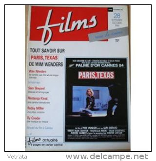 Films N°28 : Tout Savoir Sur Paris Texas De Wim Wenders (1984 ) + Carte 21x14 Cm - Magazines