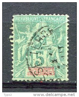 GUADELOUPE -  Yv. N°  30  (o)  5c  Obl BASSE TERRE  Cote  1,5 Euro  D 2 Scans - Gebraucht