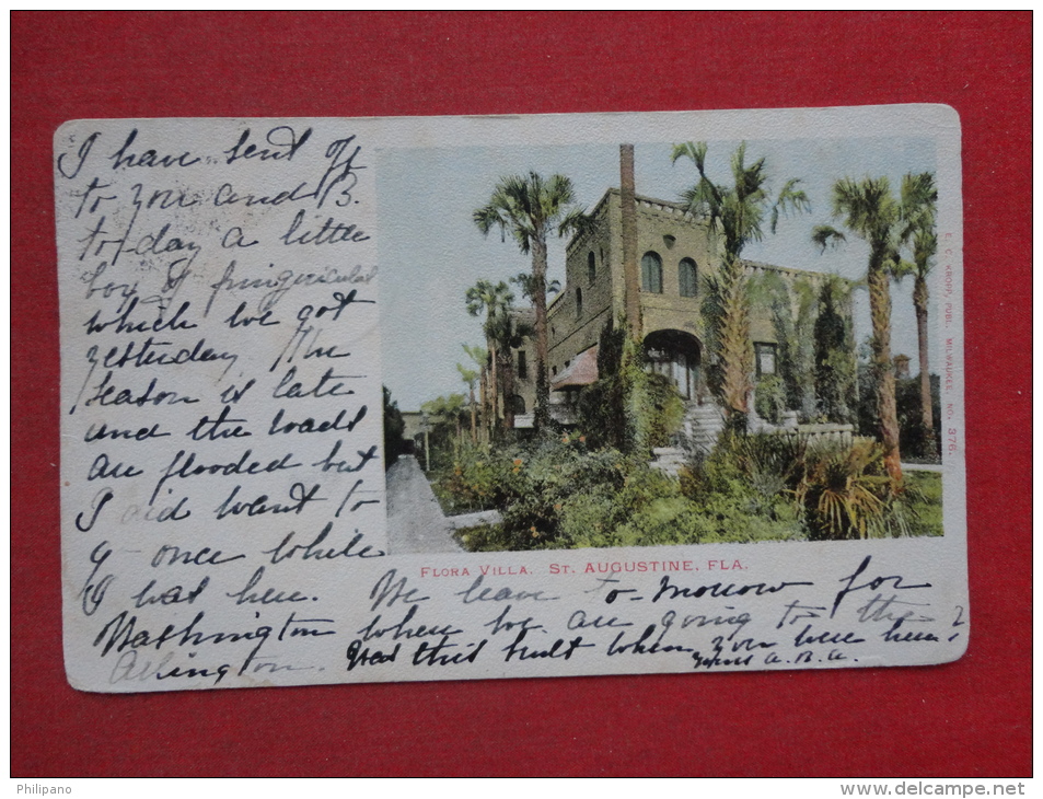 - Florida > St Augustine  Flora Villa  1902 Cancel    Cancel     Ref-1087 - St Augustine