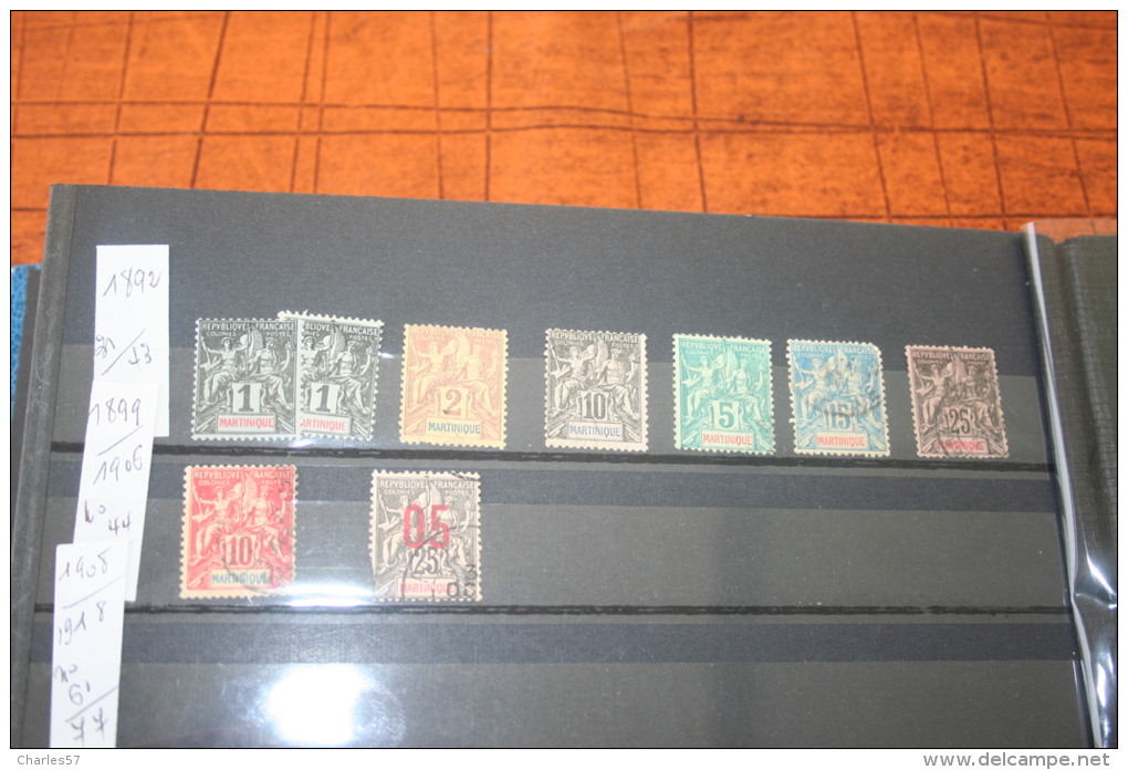 Martinique: Joli Lot De Timbres Neufs ** Et * Plus 2 Oblitérés - Neufs