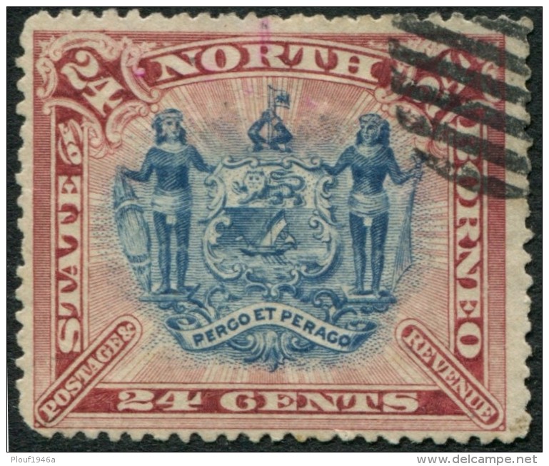 Pays :  70,1 (Borneo Du Nord : Etat)  Yvert Et Tellier N° :   60 (o) - North Borneo (...-1963)