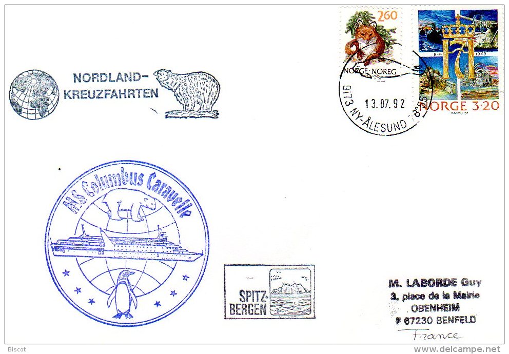 Norvège 1987 à 1992 Divers navires  7 enveloppes