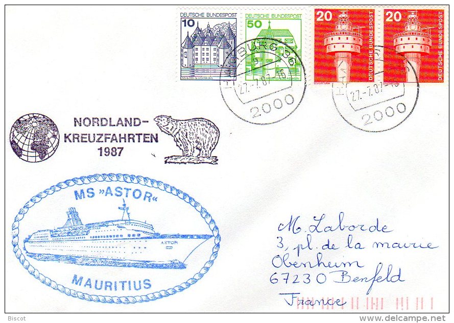 Allemagne 1987 Et 1994 3 Enveloppes Navires Polarstern MS ASTOR  MS Odessa - Otros & Sin Clasificación