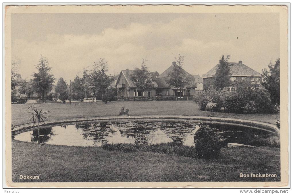 Dokkum - Bonifaciusbron (1936) -  Friesland, Holland/Nederland  (2 Scans) - Dokkum