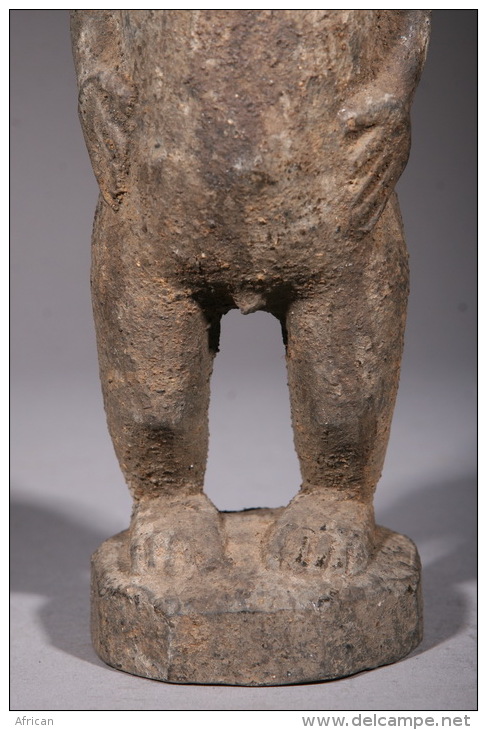 Art Africain Statuette D´autel Baoulé - Afrikanische Kunst