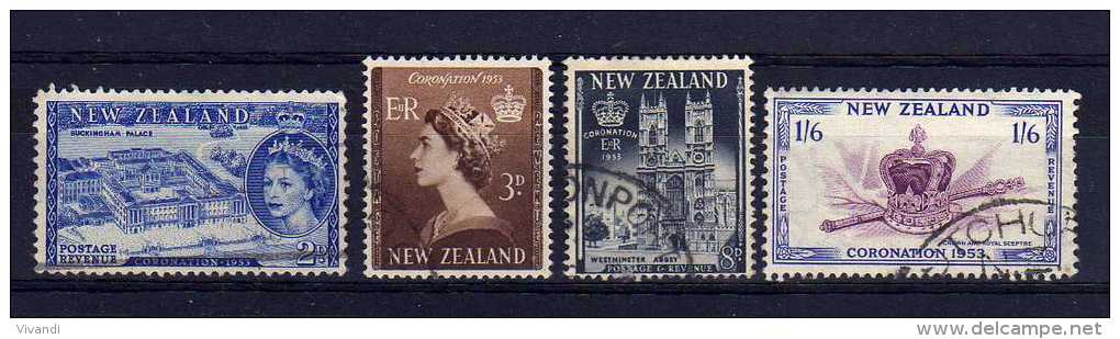 New Zealand - 1953 - QEII Coronation - Used - Gebruikt