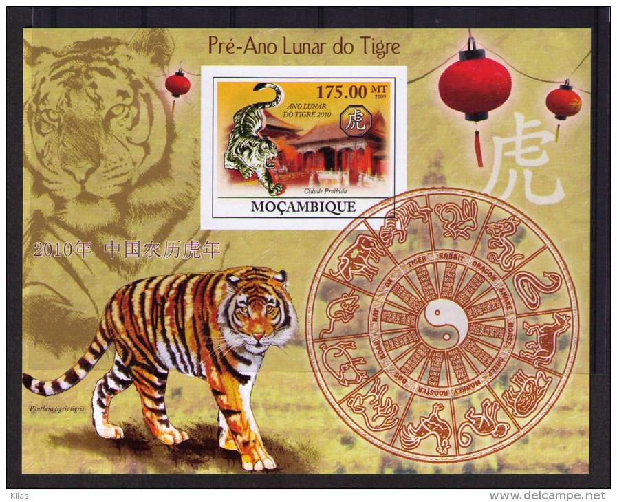 MOZAMBIQUE  PRE-LUNAR YEAR OF THE TIGER  (not Dentate) - Astrologie