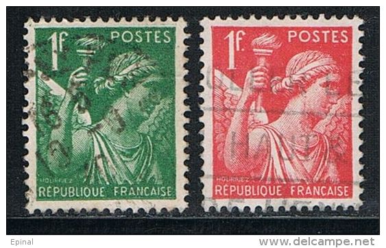 FRANCE : N° 432 Et 433 Oblitérés (Type Iris) - PRIX FIXE - - 1939-44 Iris