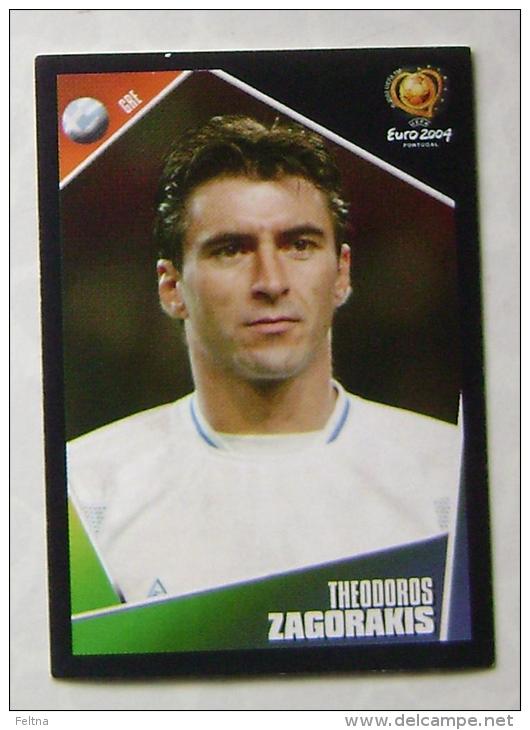 THEODOROS ZAGORAKIS GREECE #43 PANINI STICKER 2004 UEFA EURO SOCCER CHAMPIONSHIP PORTUGAL FUSSBALL FOOTBALL - Edición  Inglesa